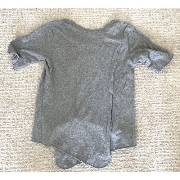 WILT Sz Small Heather Gray High-Low Short Sleeve T-Shirt Top Swing Trapeze Shirt - Picture 5 of 5